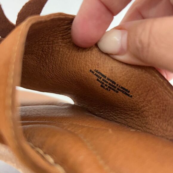 Born Monica Sandal Women's Size 10 Brown Leather Flower Slide Casual Flip Flop - Picture 11 of 11